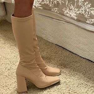 Tan tall boots